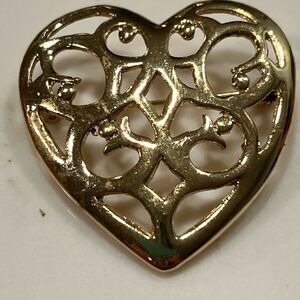 Vintage heart brooch